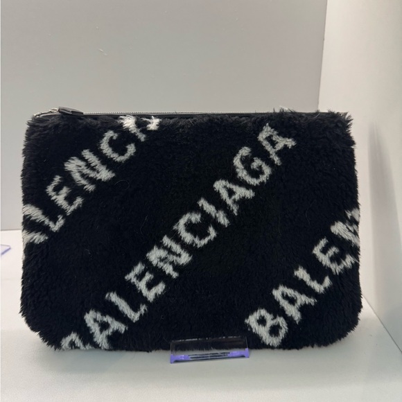 Balenciaga Genuine Shearling Pouch - Picture 5 of 5